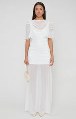 Chantelle Maxi Dress ~ Wedding Cake Chiffon