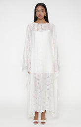 Olsen Maxi Dress ~ White Daisy Burnout