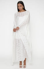Olsen Maxi Dress ~ White Daisy Burnout