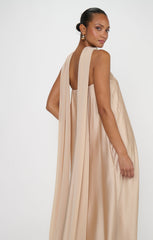 Tinsley Tube Dress ~ Champagne Luxe Satin