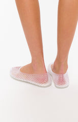 Steve Madden Gyzmo Jelly Flat ~ Clear