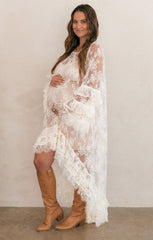 Joelle Maxi Dress ~ Dainty White Lace