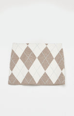 Little Cher Skort ~ Neutral Argyle Knit