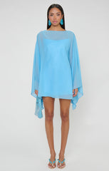 Olsen Mini Dress ~ Baby Blue Chiffon