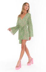 Treasure Mini Dress ~ Flower Power Pink Crochet