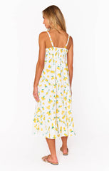 Summer Fling Midi Dress ~ Limoncello Embroidery