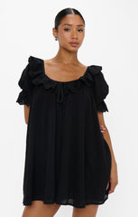 Toulouse Dress ~ Black Voile