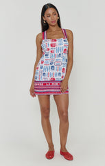 Detour Mini Dress ~ Sardine Border