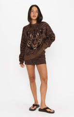 Josie Mini Skort ~ Wild Tiger Knit