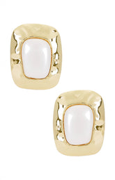 Petit Moments Giovana Earrings ~ Pearl/Gold
