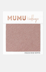 Bridesmaid Fabric Swatch ~ English Rose Taffeta