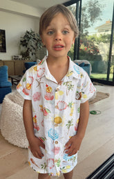 Lil Button Up Shirt ~ Seaside Treasures