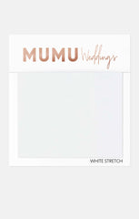 Bridesmaid Fabric Swatch ~ White Stretch