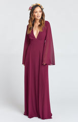 Venus Long Sleeve Flare Dress