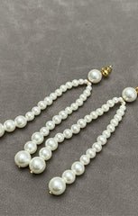 Pearl Tassle Earrings ~ Pearl
