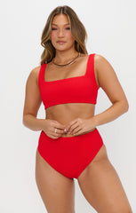 Sail Bottom ~ Hot Tamale Red Scrunch
