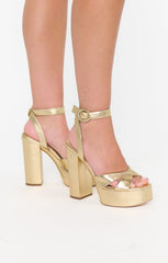Sam Edelman Savannah Heel ~ Gold