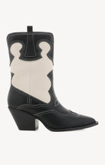 Billini Adriel Western Boot ~ Black/Ivory
