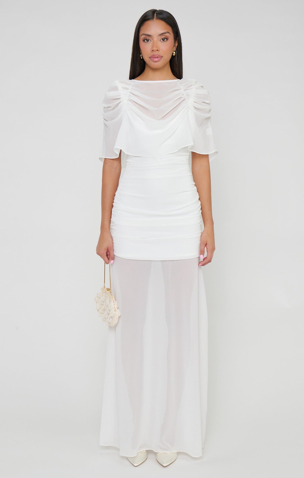 Chantelle Maxi Dress ~ Wedding Cake Chiffon