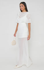 Chantelle Maxi Dress ~ Wedding Cake Chiffon