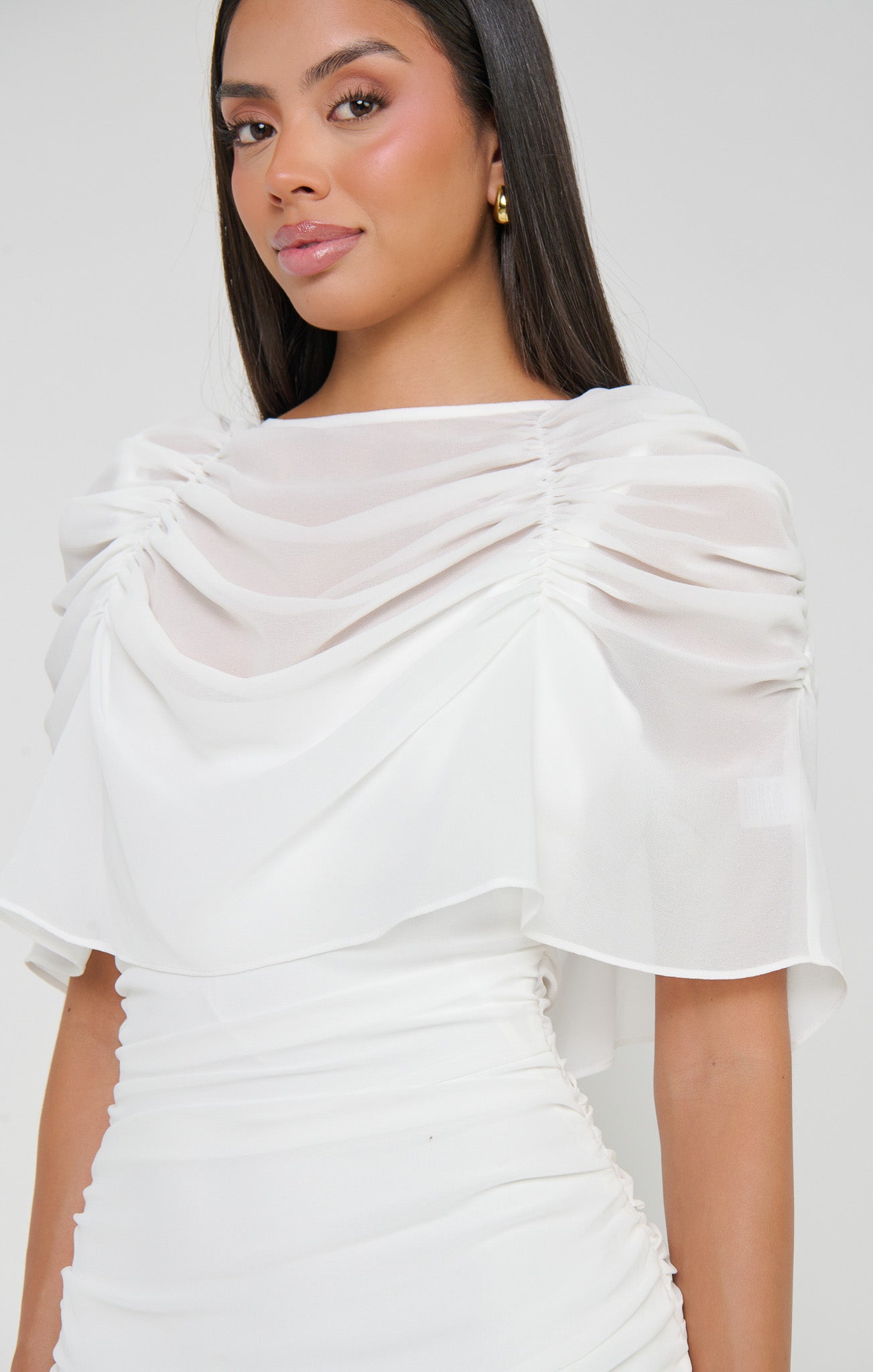 Chantelle Maxi Dress ~ Wedding Cake Chiffon