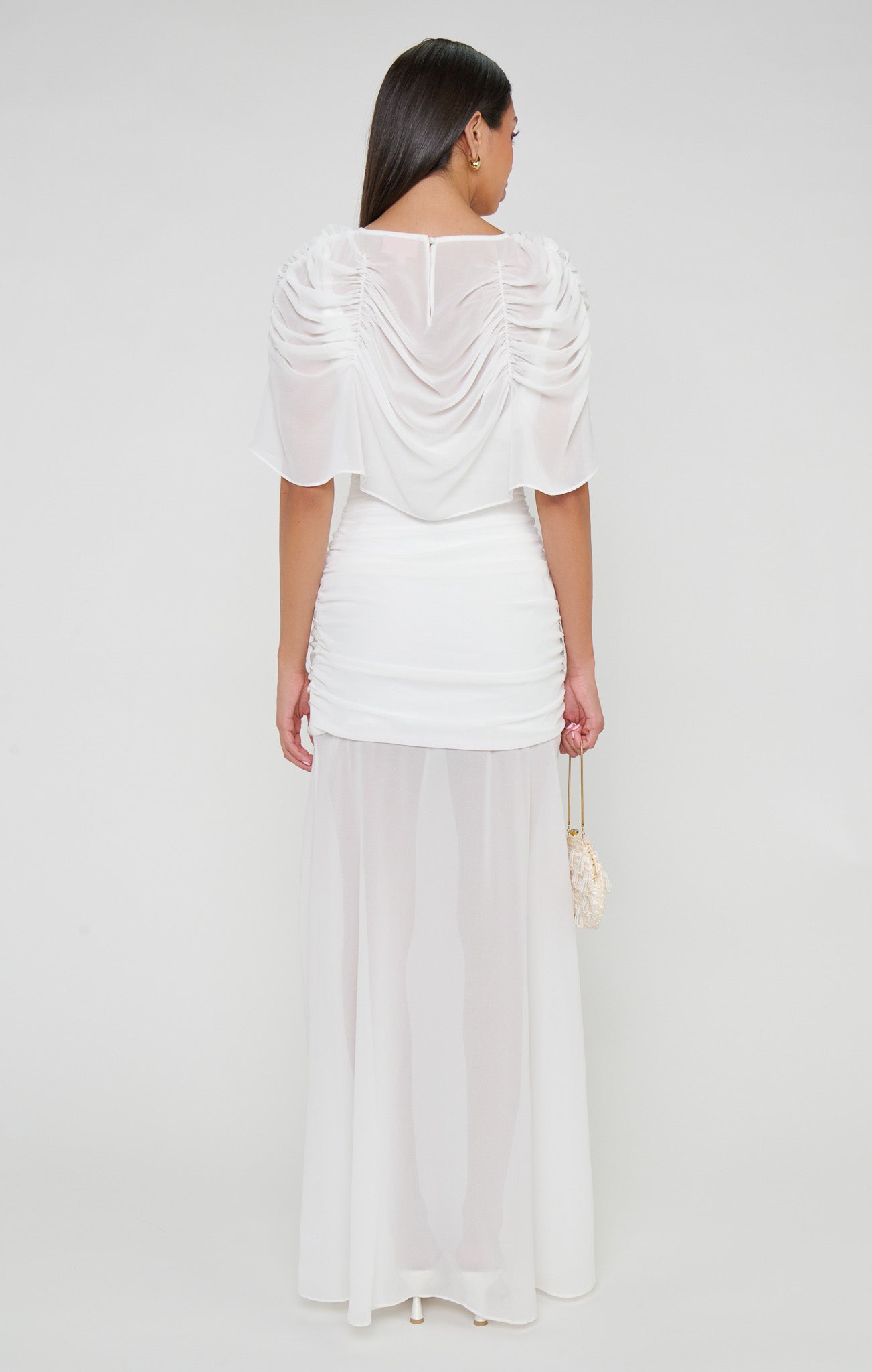 Chantelle Maxi Dress ~ Wedding Cake Chiffon
