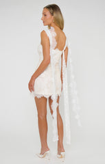 Serenity Scarf ~ Eternal White Lace