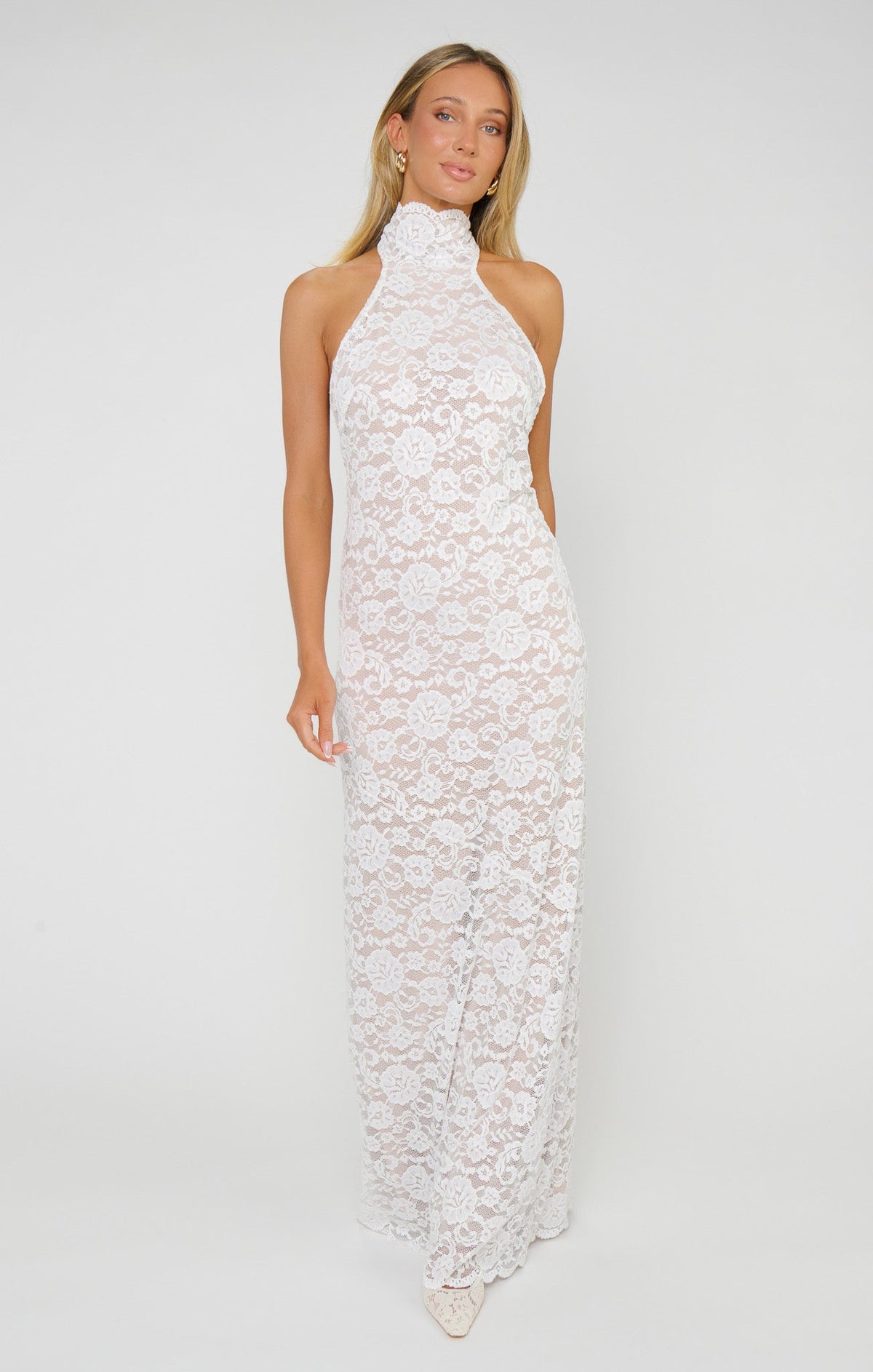 Lisa Maxi Dress ~ White Forever Lace