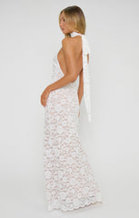 Lisa Maxi Dress ~ White Forever Lace