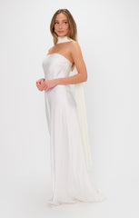 Soiree Shawl ~ Wedding Cake Chiffon