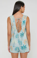 Toss on Romper ~ Jetset Palms