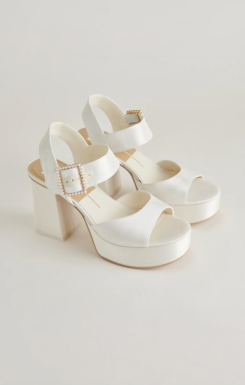 Dolce Vita Bobby Pearl Platform Heel ~ White Pearls