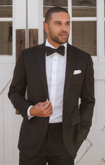 Josh Bow Tie ~ Black Solid
