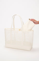 Soleil Tote Bag ~ White