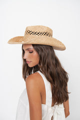 Lack of Color Seashells Cowboy Hat ~ Natural