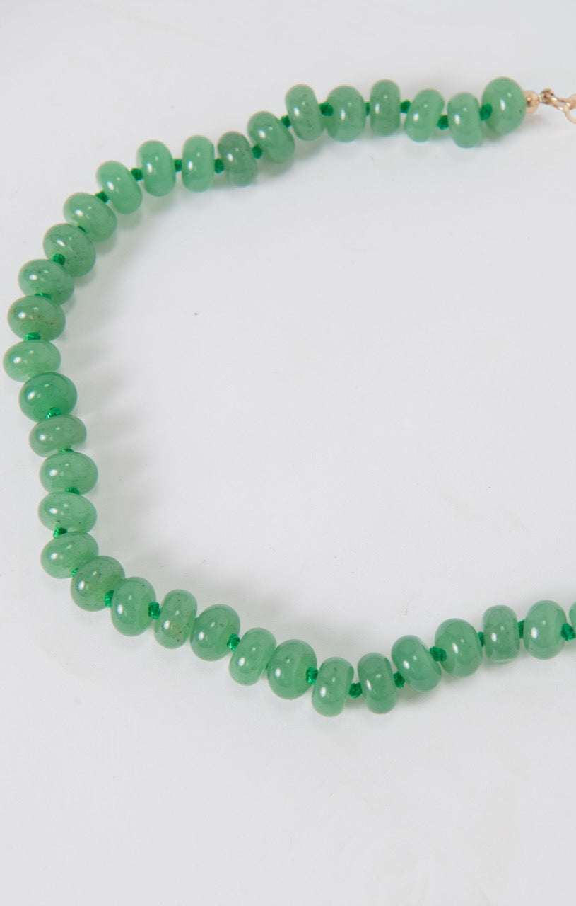 Stone Beaded Necklace ~ Aventurine