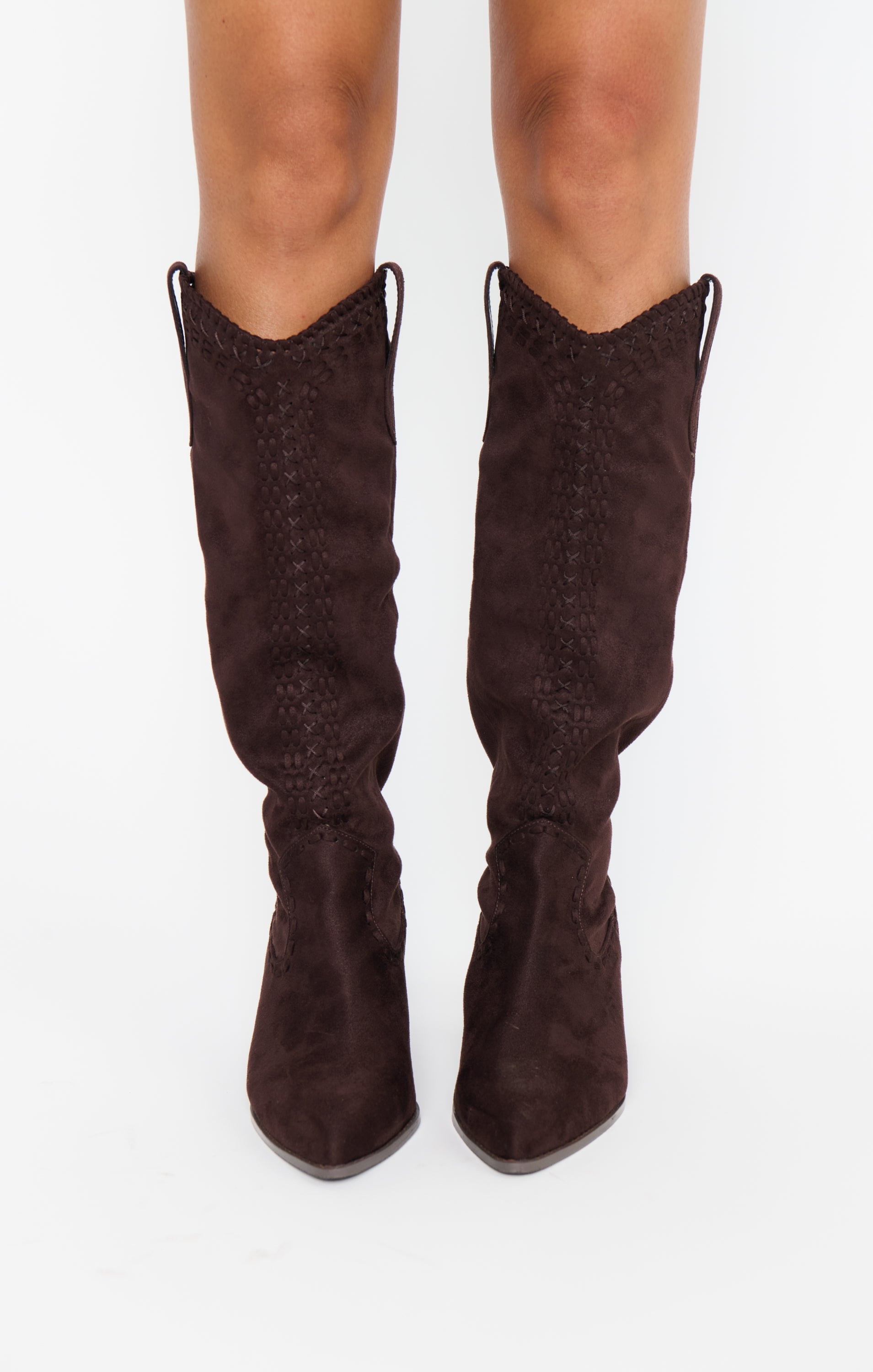 Billini Finley Cowboy Boot ~ Chocolate Suede