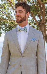 Sam Pocket Square ~ Cottage Floral Blue