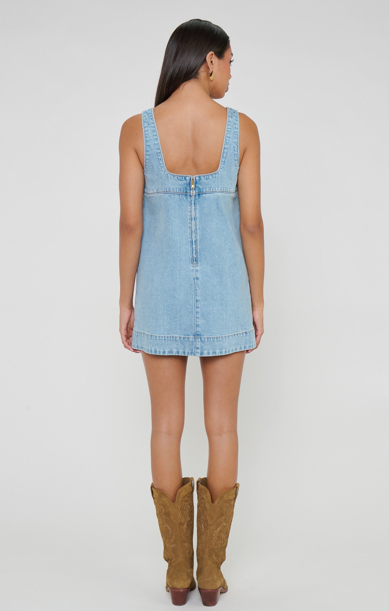 Topanga Mini Dress ~ Jet Stream Blue