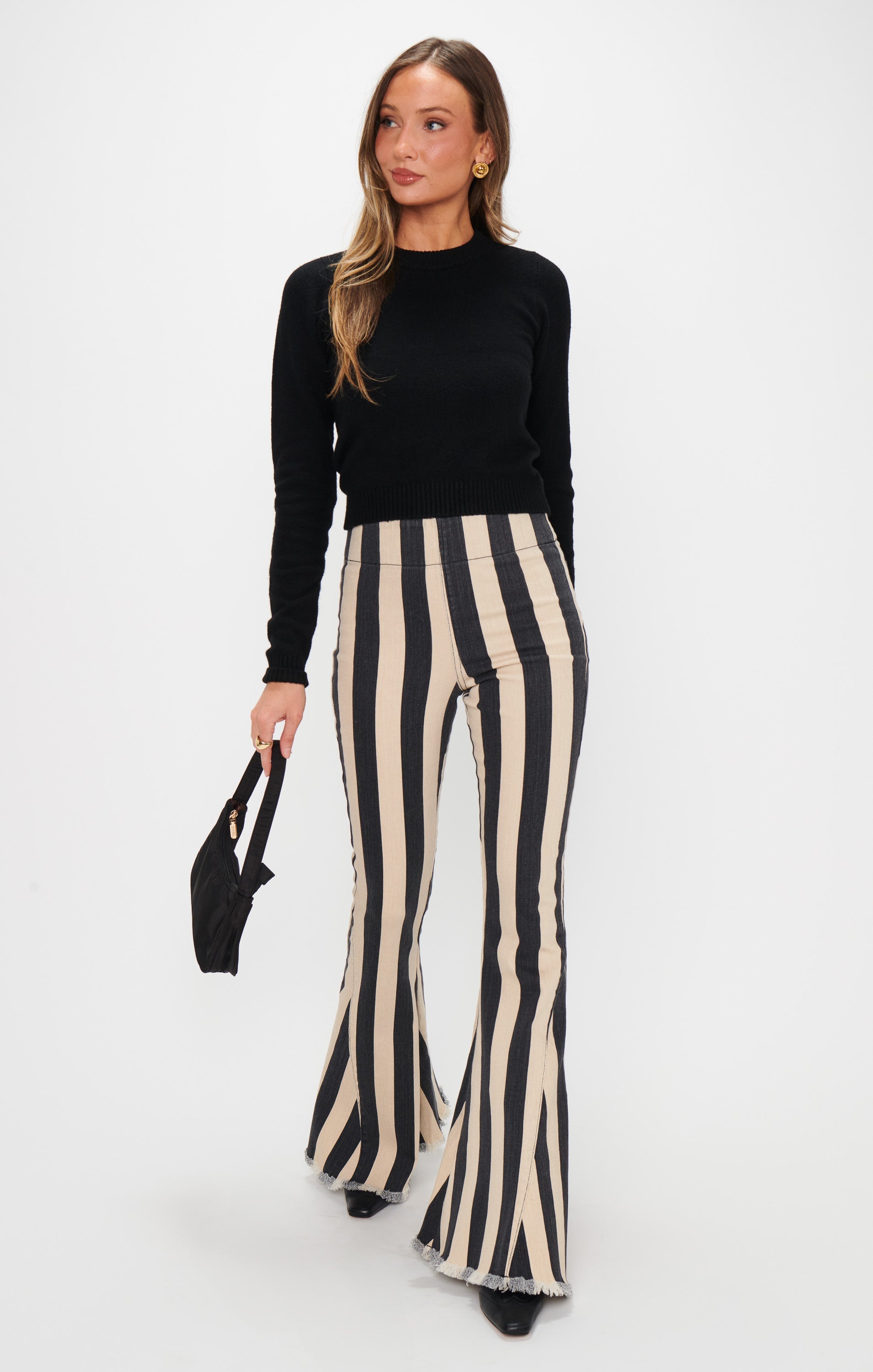 Tuck In Sweater ~ Black Knit