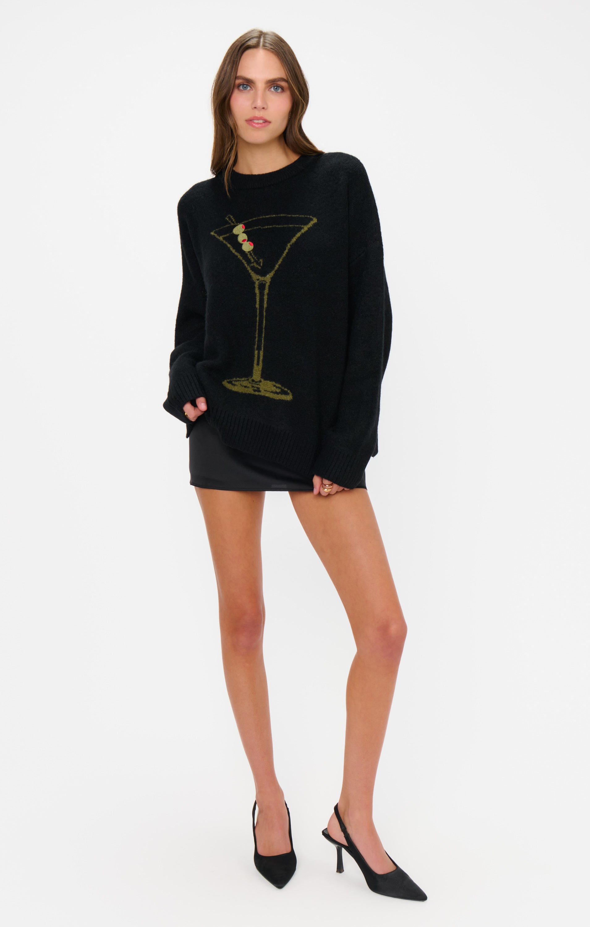 Settle In Sweater ~ Dirty Martini Knit