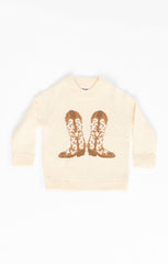 Little Stay Awhile Sweater ~ Cowboy Boot Knit