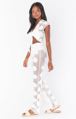 Washed Ashore Pants ~ Wildflower Mesh