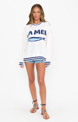Settle In Sweater ~ La Mer Graphic Knit