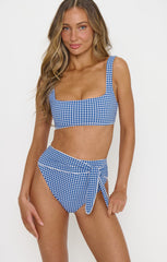 Waikiki Top ~ Blueberry Gingham