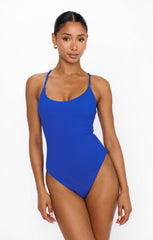 Positano One Piece ~ Cobalt Scrunch