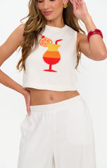 Milo Tank ~ Cocktail Graphic Knit