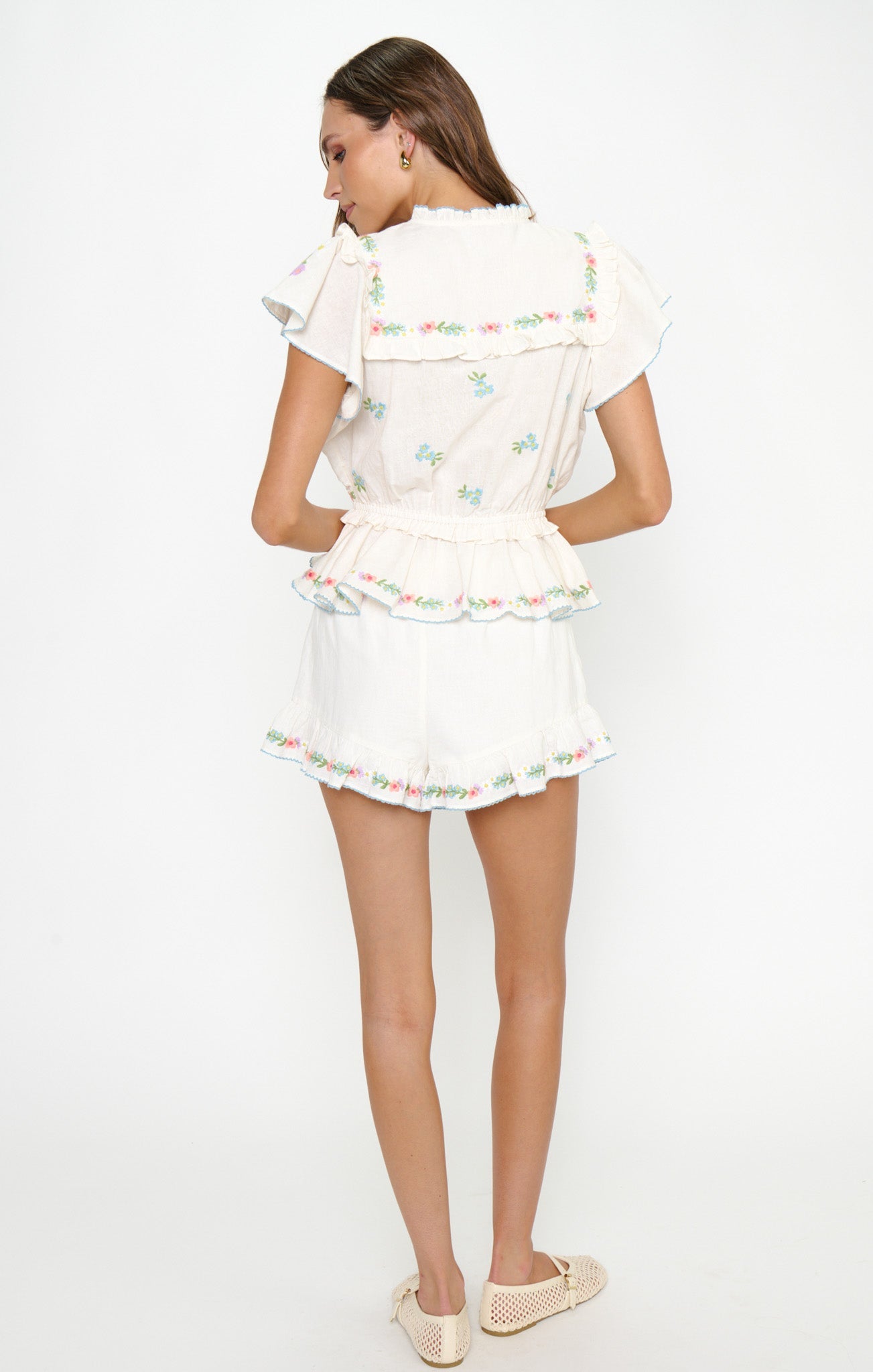 Romey Top ~ Wild Meadow Embroidery