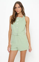 Maren Shorts ~ Field Green Gingham