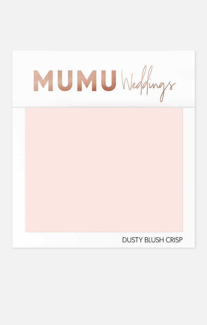 Bridesmaid Fabric Swatch ~ Dusty Blush Crisp